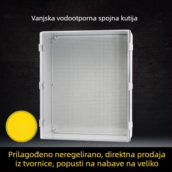 ABS plastična prozirna vodootporna kutija za vanjsku nadzor i napajanje opreme, zapečaćena kutija za spojeve