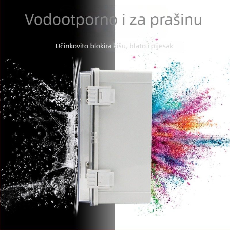 ABS plastična prozirna vodootporna kutija za vanjsku nadzor i napajanje opreme, zapečaćena kutija za spojeve