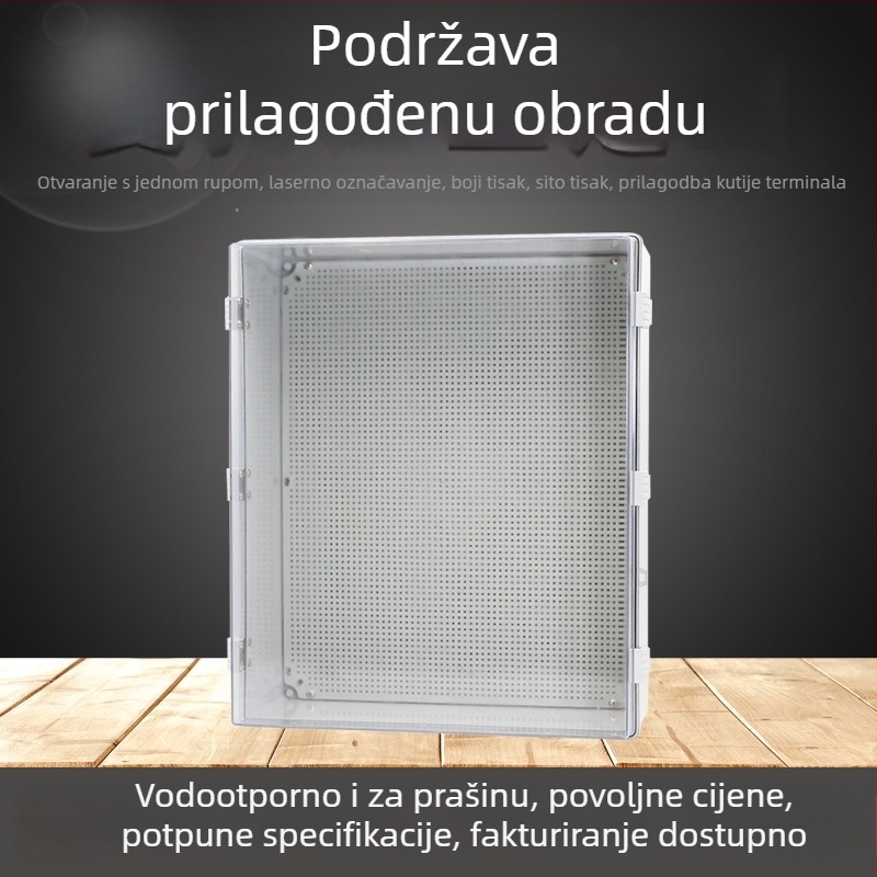 ABS plastična prozirna vodootporna kutija za vanjsku nadzor i napajanje opreme, zapečaćena kutija za spojeve