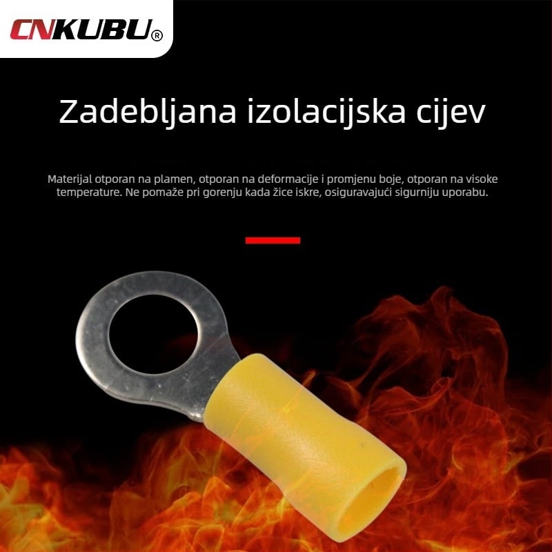 Set od 200 komada RV-tipa terminala za hladno presovanje s prethodno izoliranim završecima vodova