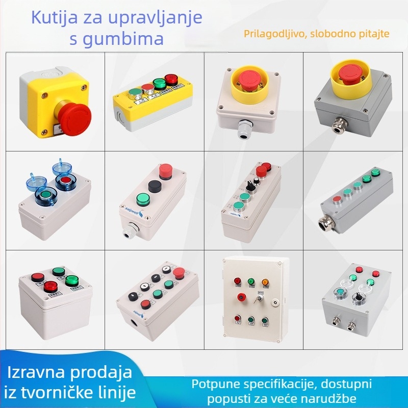 SA-3L-0818 Kutija za upravljanje gumbom, plastična kutija za spojnice za mehaničke gumbe i upravljačke ormariće