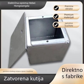 Zatvorena kutija za spojnice, otporna na eksploziju i vodootporna, pocinčano metalno kućište s željeznim poklopcem