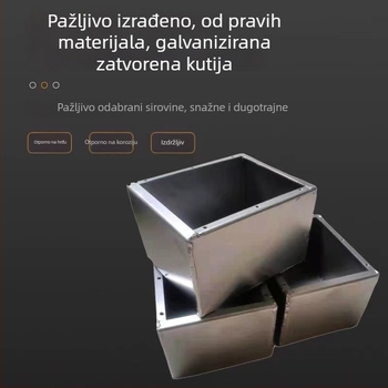 Zatvorena kutija za spojnice, otporna na eksploziju i vodootporna, pocinčano metalno kućište s željeznim poklopcem