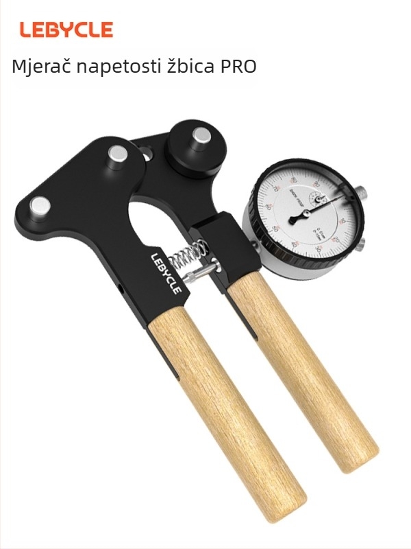 Lebycle Pro mjerač napetosti navoja za MTB i cestovne bicikle – alat za korekciju i podešavanje napetosti navoja, aluminijska legura