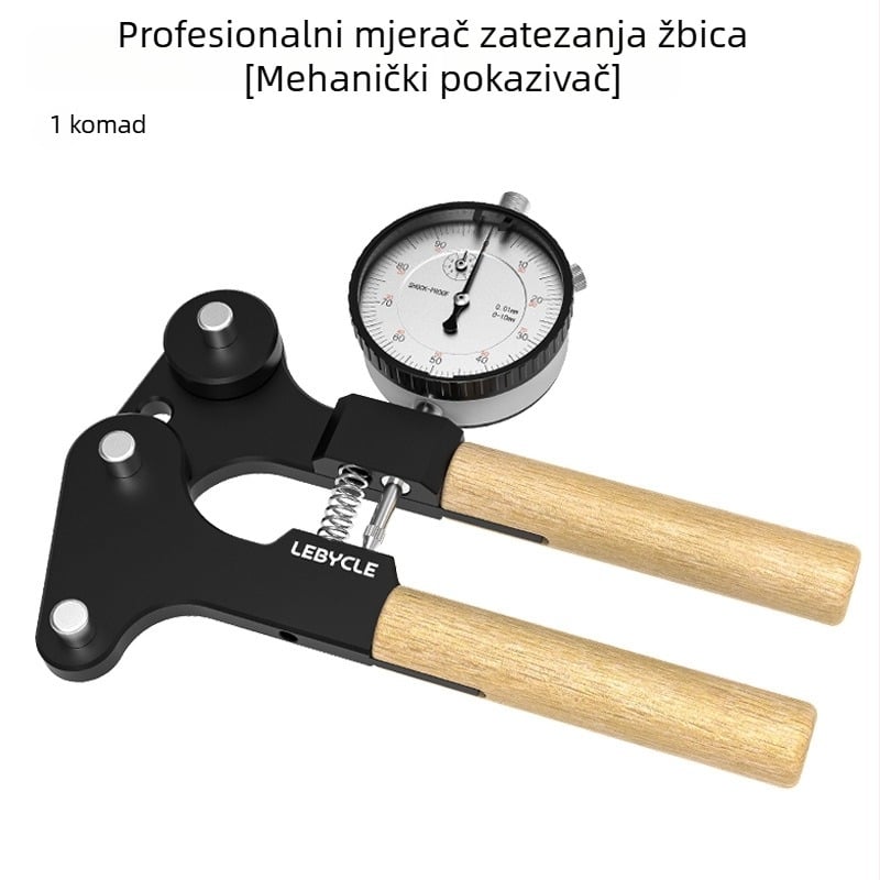 Lebycle Pro mjerač napetosti navoja za MTB i cestovne bicikle – alat za korekciju i podešavanje napetosti navoja, aluminijska legura