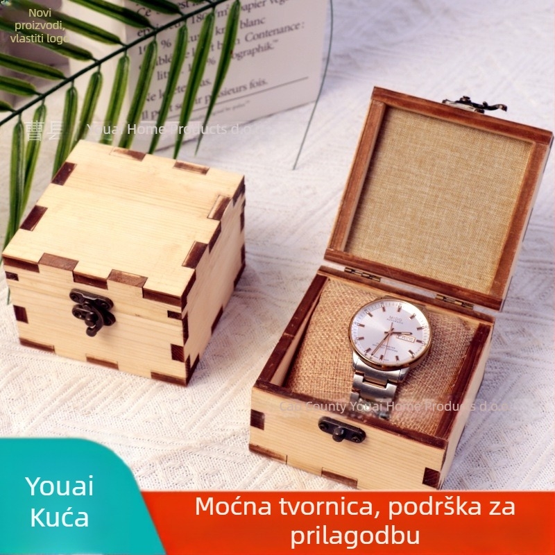 Drvena kutija za nakit za pakiranje nakita (Materijal: Drvo; Tip pakiranja: Kutija; Brend: With Love)