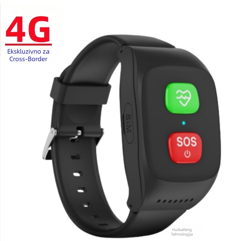 4G GPS pametni sat za starije osobe s praćenjem otkucaja srca, krvnog tlaka i zasićenja krvi kisikom, SOS upozorenje – S8/S16H