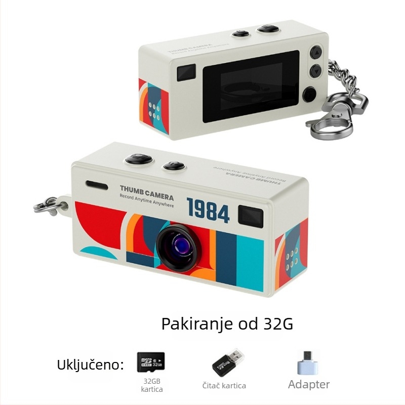 G6 Mini kamera za djecu – džepna videokamera, TF kartica, 1-5 MP, trajanje baterije 1-3 h, snimanje videa i fotografiranje, filter