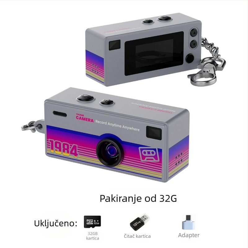 G6 Mini kamera za djecu – džepna videokamera, TF kartica, 1-5 MP, trajanje baterije 1-3 h, snimanje videa i fotografiranje, filter