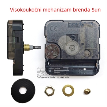DIY kvarcni mehanizam za satove – Sun marka, ABS kućište, pakiranje 500 komada, 3D zidni jezgra (kvarcni hod, ABS kućište, Sun marka, 500 kom.)