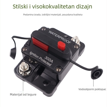 Držač osigurača za napajanje auto audio sustava s prekidačem, legura, visoka snaga, automatski, prilagodljiv