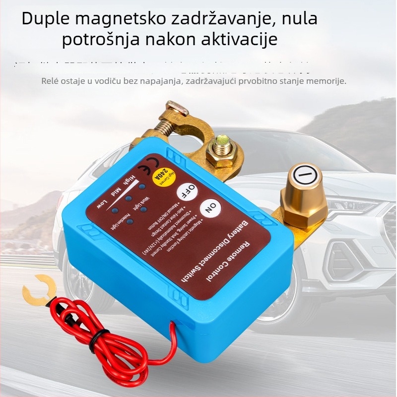 Qi ji 12/24V bežični prekidač s čistim srebrnim kontaktima za gensete, funkcija isključivanja napajanja