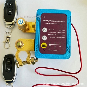 Isključivač baterije automobila, 12V/24V, 240A, model H02, anti-leakage