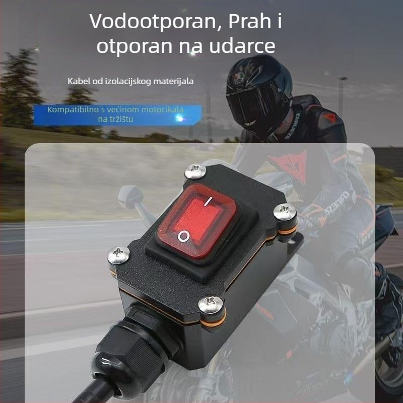 Prekidač za odvajanje baterije, vodootporan, jednopolarni, za dvostruko hlađene motocikle s tekućim hlađenjem