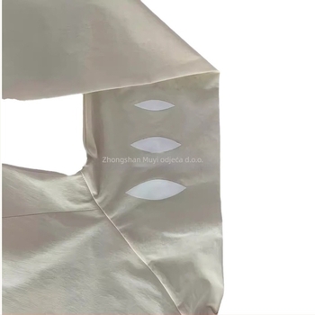Ručno izrađeno odijevanje s UPF50+ zaštitom od sunca, kapuljačom, prozračnim Ice Silk materijalom, zatvarač, bočni džepovi, ljetna sportska odjeća