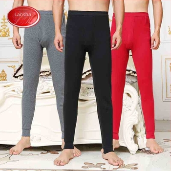 Muške termalne donje hlače, 100% pamuk, toplo, jednostruki sloj, srednje debljine tkanine 161–180 g/m2