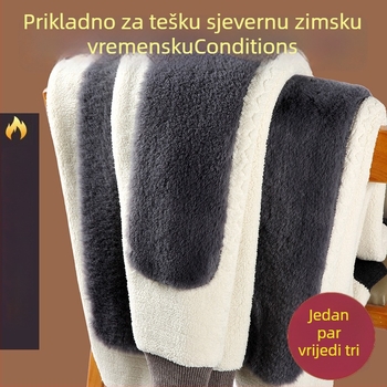 Unisex vunene termalne hlače za zimu, tri-slojne, zaštita struka i koljena, bazni sloj, gustoća 501–600 g/m²
