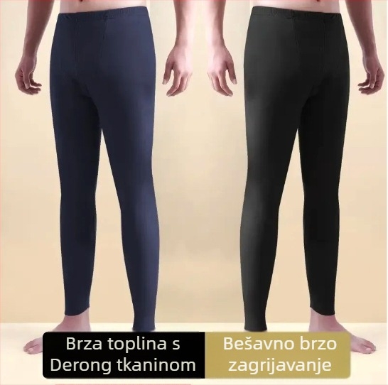 Muške termalne hlače s fleek podstavom, dvostrani flis za zimsku toplinu