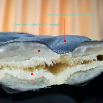 Muške ravne hlače od pamuka s podstavom fleece-a od jagnjeće vune, trostruko debela za jesen-zimu, srednji obim struka
