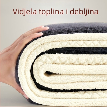 Muške zimske termalne hlače s fleec podstavom i pamukom punjenjem, ravni kroj, zaštita koljena i struka