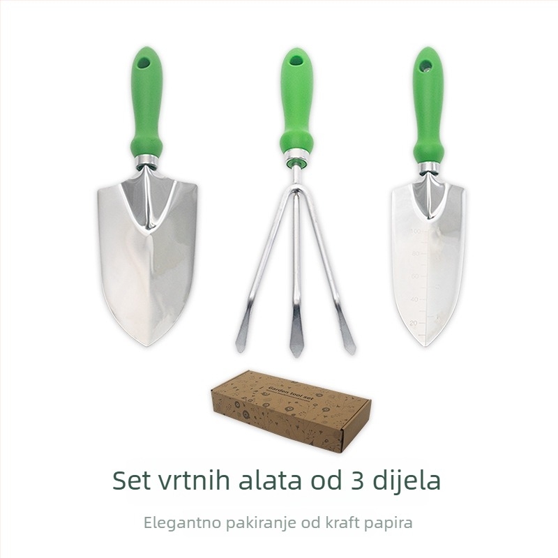 Set alata za vrtlarstvo od nehrđajućeg čelika, 5 dijelova | PP + čelik + Oxford platna | za vrtlarstvo i plažu