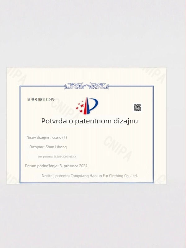 Krzneni parka kaput s ovratnikom od krzna, dugi kroj, poliester tkanina, zapadni street-hipster stil