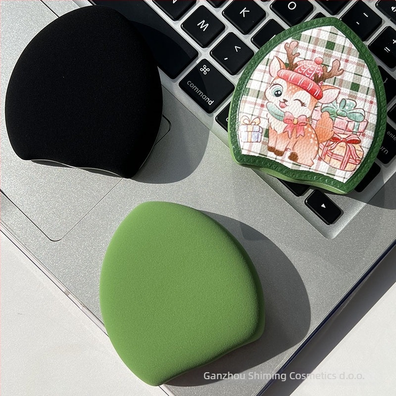 Rubycell puder-puff od pjene, Božićni dizajn jelena marshmallow, Veliki debeli aplikator za osnovni šminku