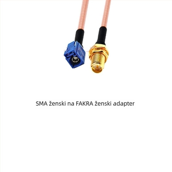 GPS antena produljni kabel RG316, plavi, Fakra na SMA, Type-C na SMA, muški i ženski konektori