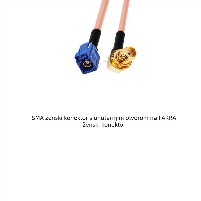 GPS antena produljni kabel RG316, plavi, Fakra na SMA, Type-C na SMA, muški i ženski konektori