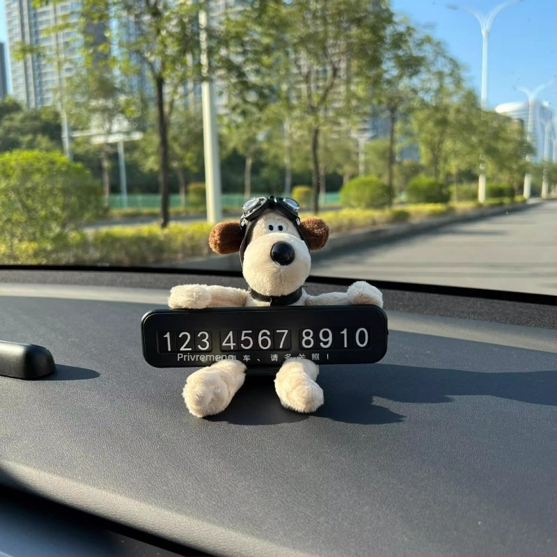 Plastični auto dekorativni ukras s skrivenim tipom, bez prilagodbe, znak za parkiranje s motivom psa