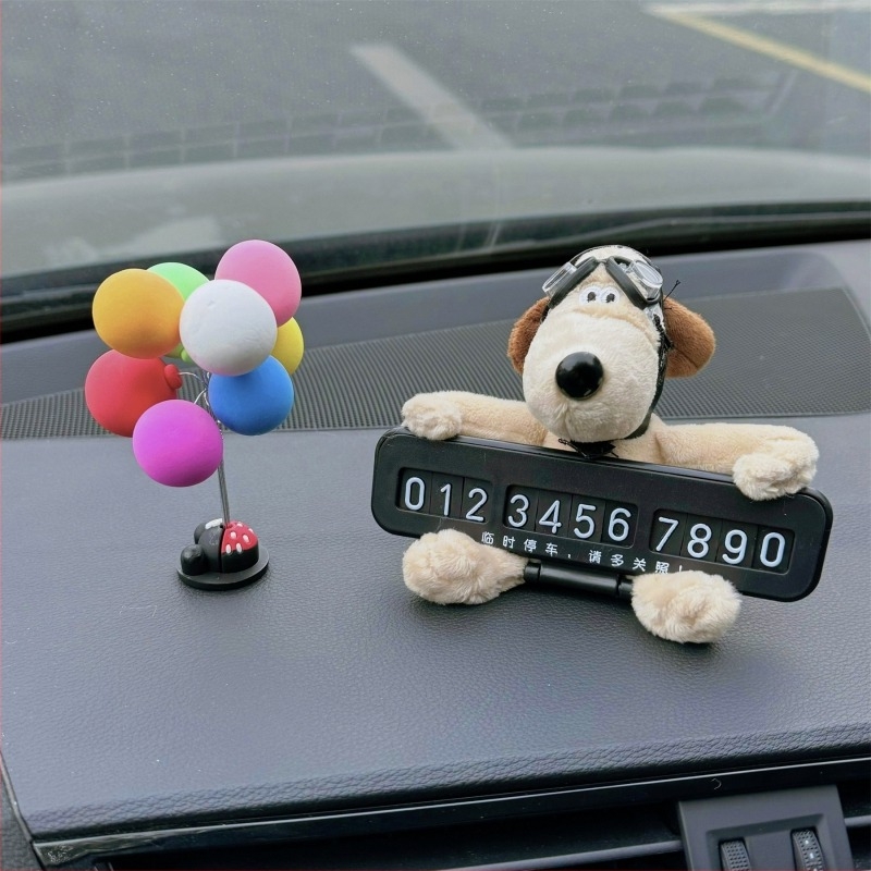 Plastični auto dekorativni ukras s skrivenim tipom, bez prilagodbe, znak za parkiranje s motivom psa