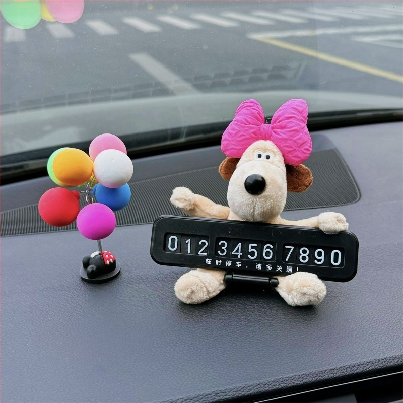 Plastični auto dekorativni ukras s skrivenim tipom, bez prilagodbe, znak za parkiranje s motivom psa