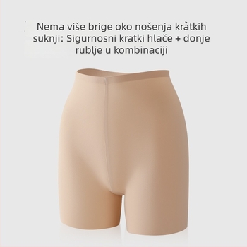 10A Ljeto Ice Silk Besprijekorne sigurnosne gaćice protiv izlaganja, nevidljivi temelj, plus veličina, 2-u-1 bokserice