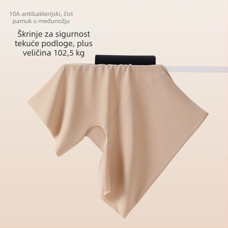 10A Ljeto Ice Silk Besprijekorne sigurnosne gaćice protiv izlaganja, nevidljivi temelj, plus veličina, 2-u-1 bokserice