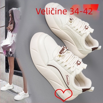 Ženske platforme tenisice s kvadratnim vrhom, PU gornji dio, mikrovlakana koža, prugasti uzorak