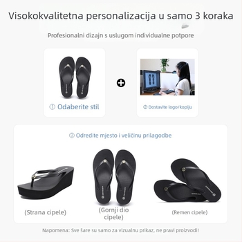 Muške sandale s PVC gornjim dijelom i EVA potplatom, Hollow-out dizajn, protuklizne, prozračne.