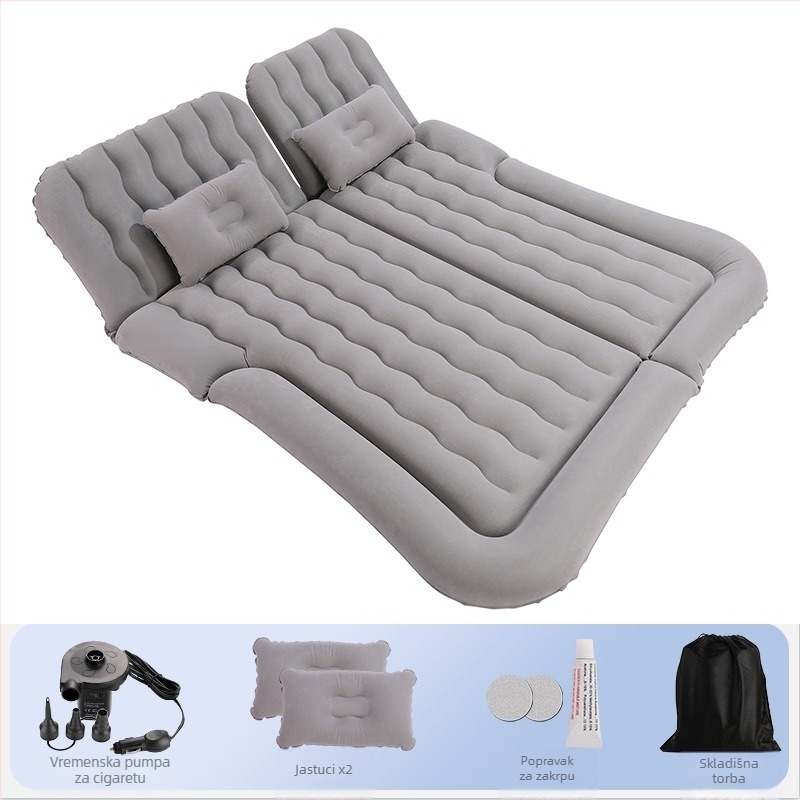 Universalni SUV napuhivački krevet u prtljažniku automobila, PVC s flockingom, ručno naduhivanje, težina 3,3 kg, nosivost 300 kg