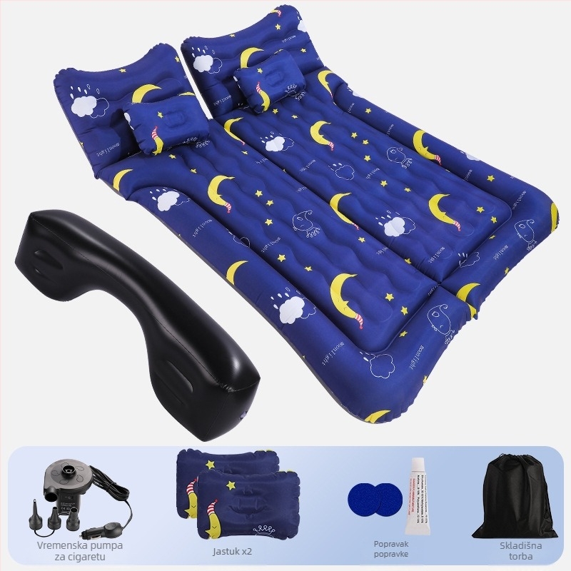 Universalni SUV napuhivački krevet u prtljažniku automobila, PVC s flockingom, ručno naduhivanje, težina 3,3 kg, nosivost 300 kg