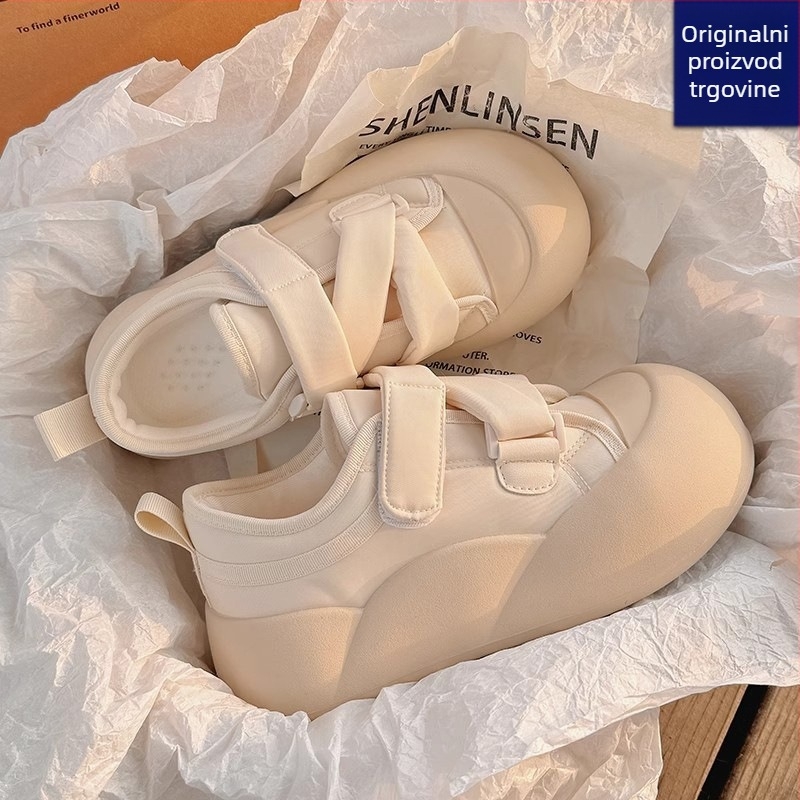 Unisex tenisice s debelim potplatom i Velcro kopčanjem, japanski stil, gornji dio PU, potplata od kompozita