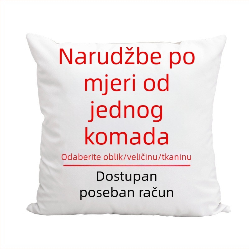 Prilagođeni jastuci s logom tvrtke, plišane igračke, jastuci za kućne ljubimce, neobični oblici i jastuci s fotografijom