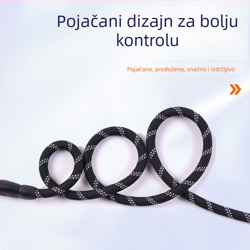 Dvostruki povodac za pse s odvojivim užetom, najlona, za manje pse