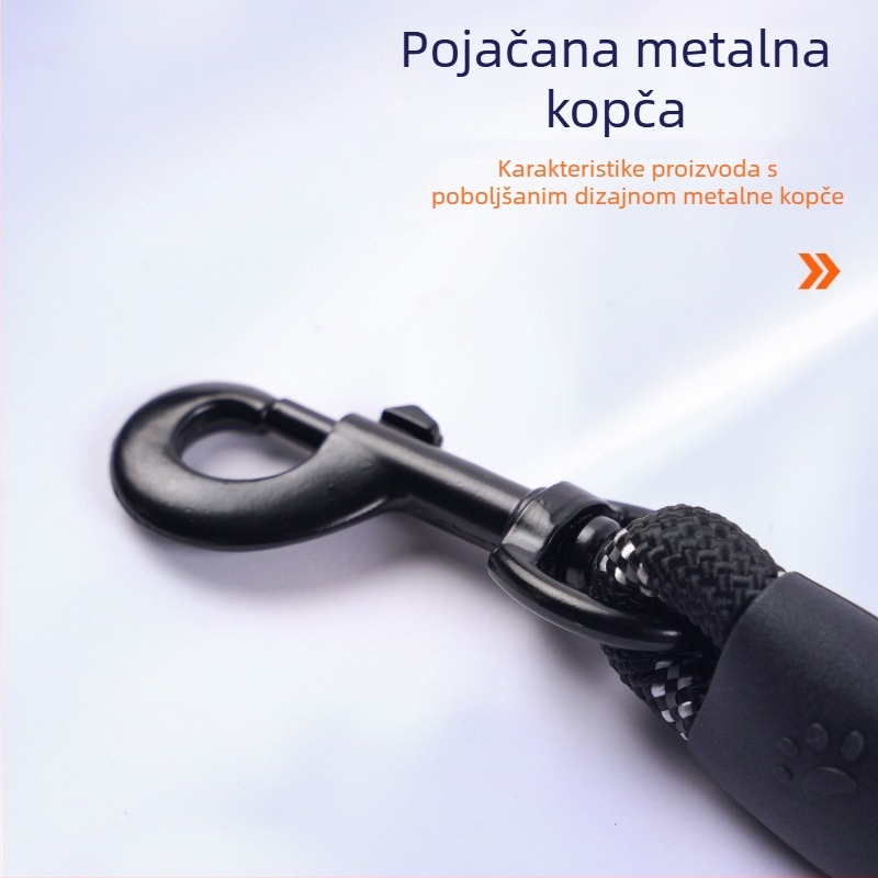 Dvostruki povodac za pse s odvojivim užetom, najlona, za manje pse