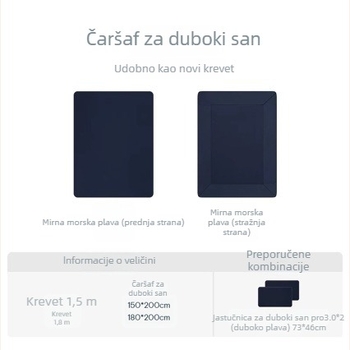 Prilagodljiva plahte s zaštitom madraca, hotelskog stila, za sve sezone, jednobojna, moderni minimalistički stil, veličina 1,5 m