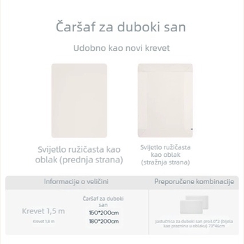 Prilagodljiva plahte s zaštitom madraca, hotelskog stila, za sve sezone, jednobojna, moderni minimalistički stil, veličina 1,5 m