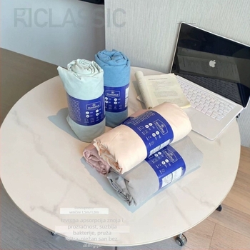 Dvostrani posteljina za madrac: jedna strana Ice Silk, druga Deer Velvet; može se prati u stroju za pranje