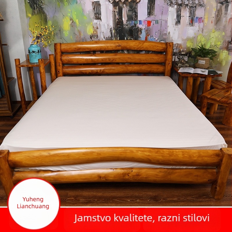 Posteljina s gumicom za krevet sa srebrnim vlaknima, 100% pamuk, prilagodljiva