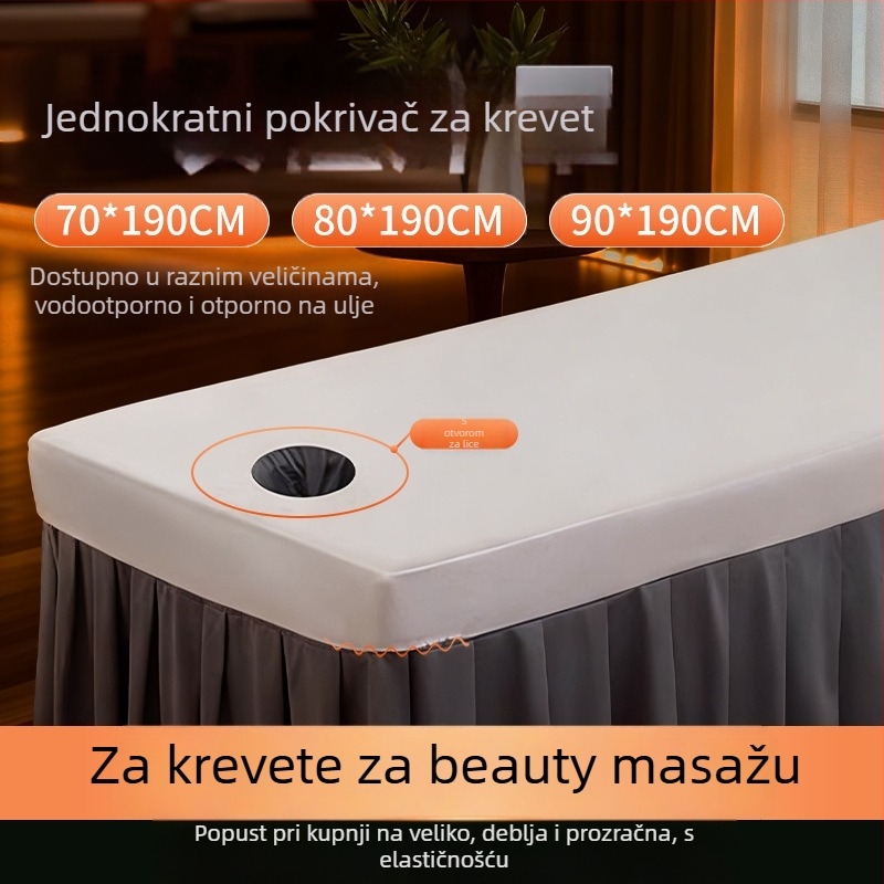 Jin zhuo jednokratni pokrov za ležaj u kozmetičkom salonu, netkano vlakno, marka Jin zhuo, jednokratni listovi za ležaj