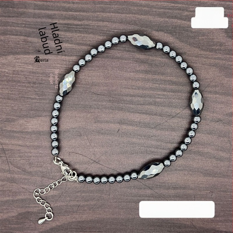 Anklet u korejskom stilu sa prirodnim Terahertz energijskim kamenom, Cold Goose Jewelry; porijeklo Guangzhou; proizvodni broj 3131123123