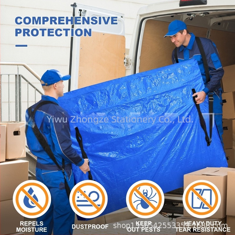 PE vrećica za pohranu madraca s 8 ručkama – pravokutnog oblika, teška nosivost