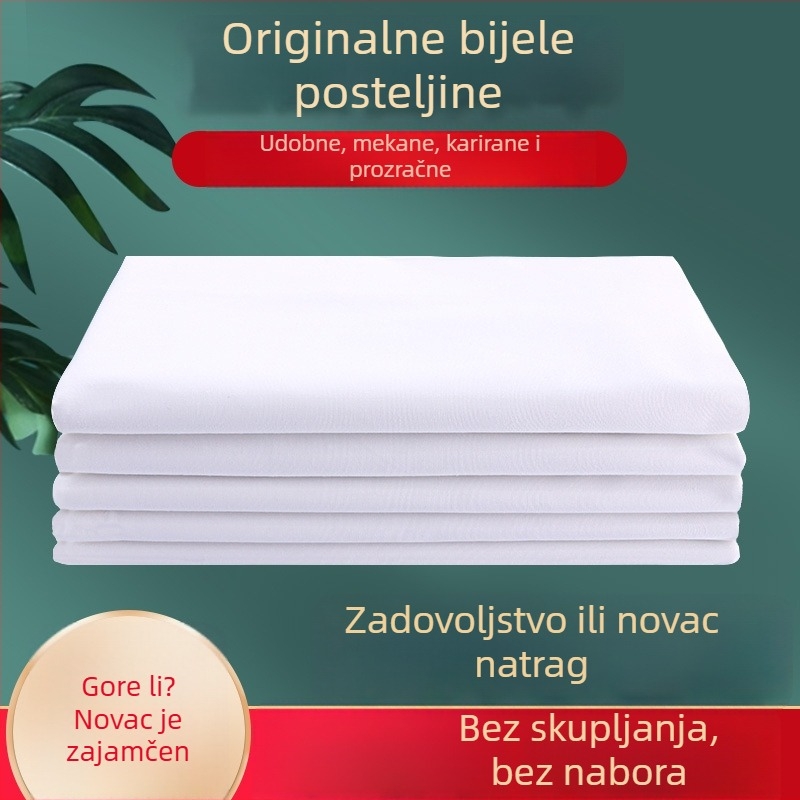 Posteljina od poliestera, twill tkanina, jednostavan uzorak, moderni minimalistički stil